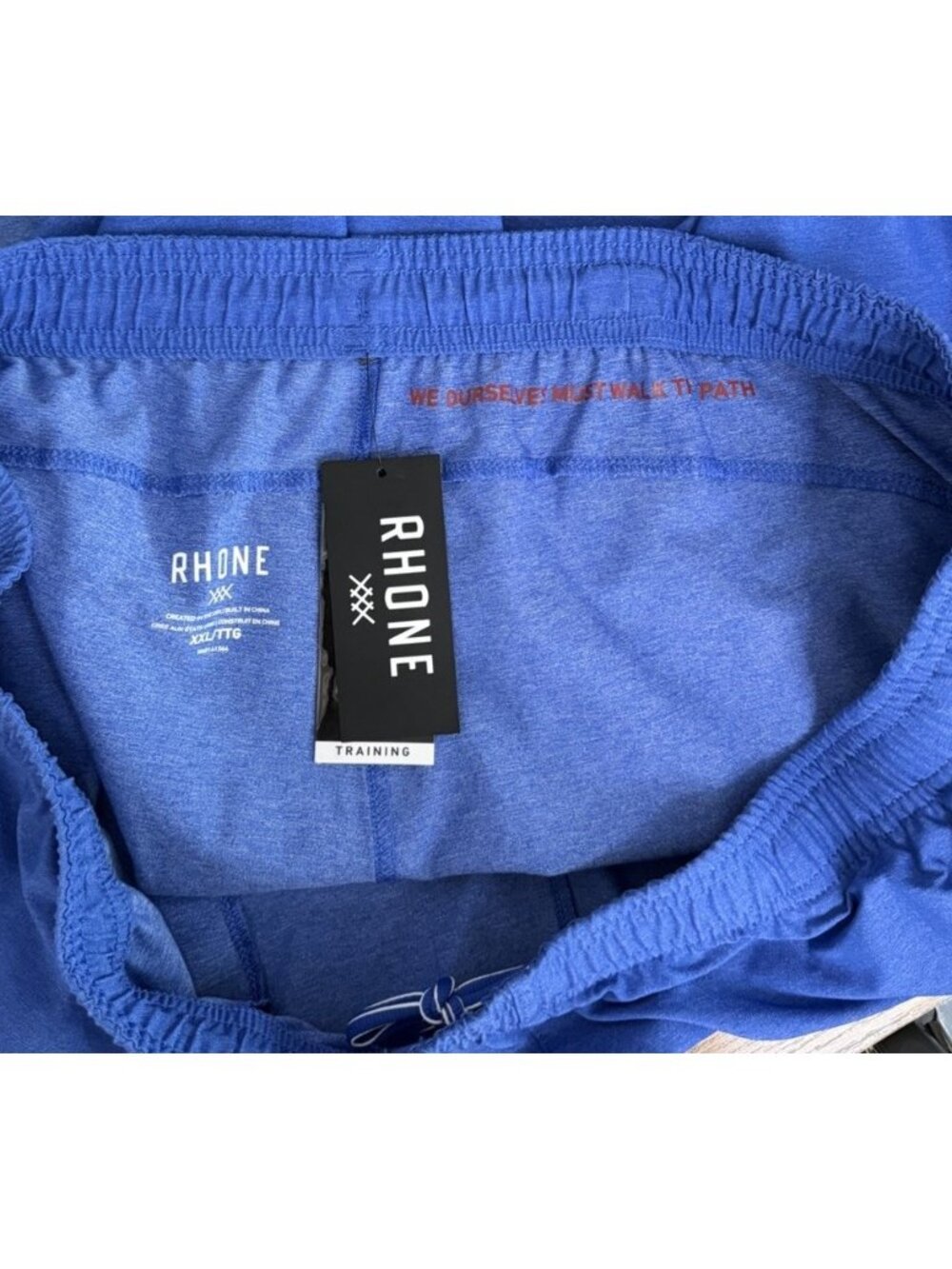Rhone Guru Athletic Shorts Men’s XXL 2XL 8" Unlined Blue Training Gym NWT